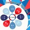 60pcs Red and Blue Balloons 12inch with Navy Slate Dusty Blue Red Balloons for Baby Shower Birthday Party Decorations